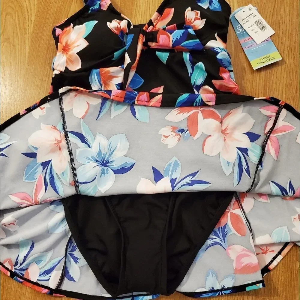 Swim Solutions Lanai Tummy Control Swimdress - NEW - Picture 7 of 16